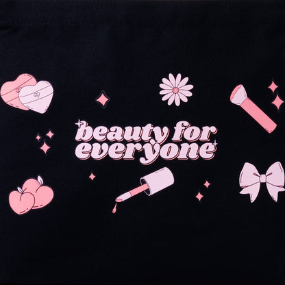 Large Black Tote Canvas Bag