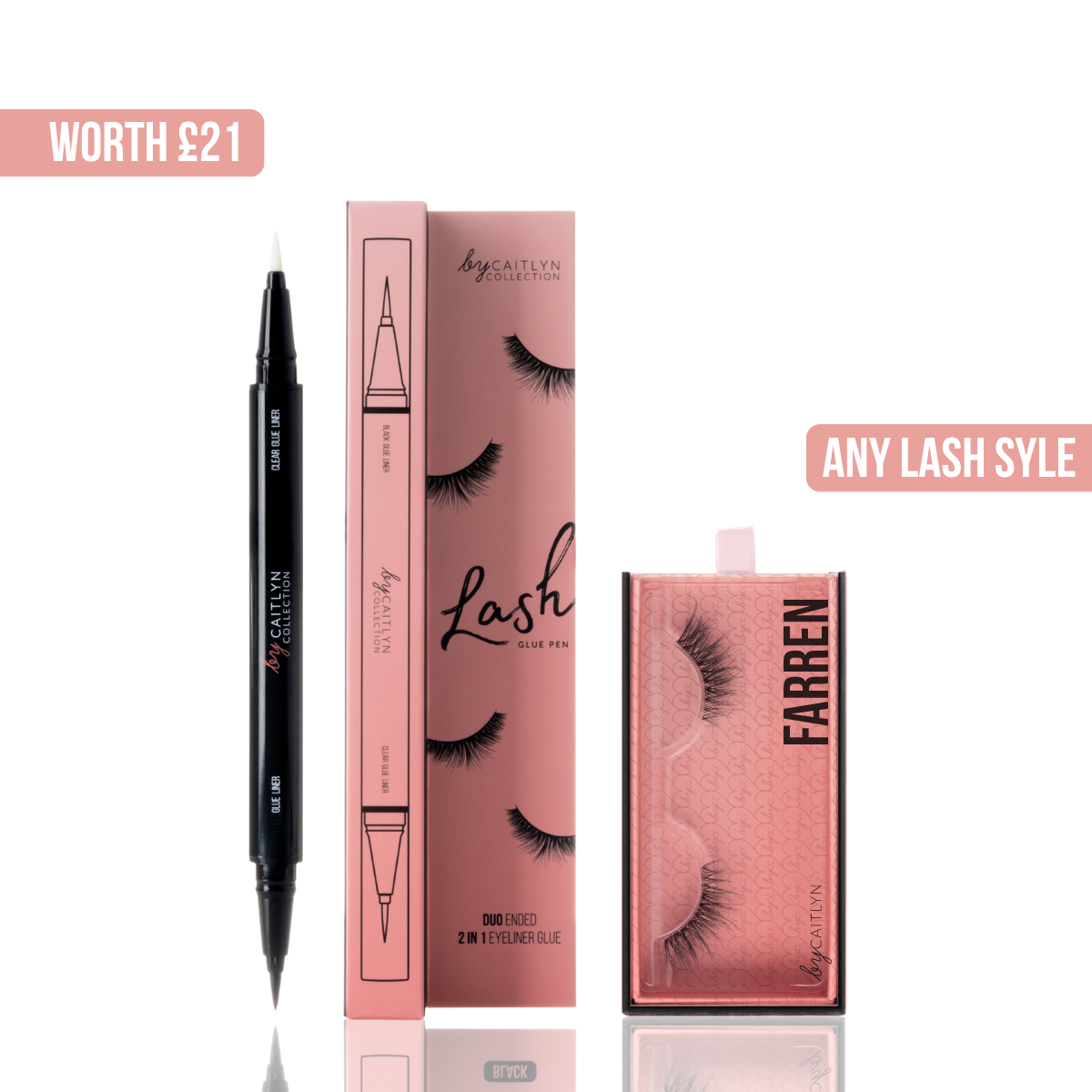 2-In-1 Eye Lash Glue Eyeliner Pen & Lash Bundle