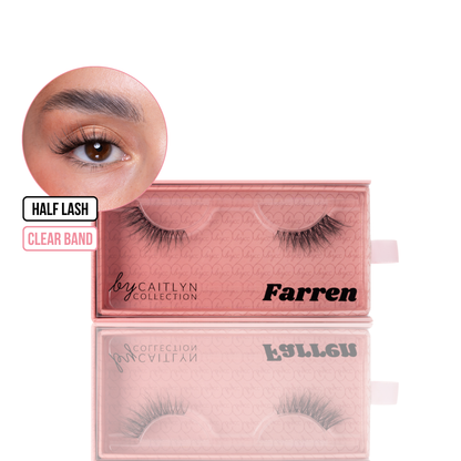 Eyelash packaging with 'Farren' labeled on a white background