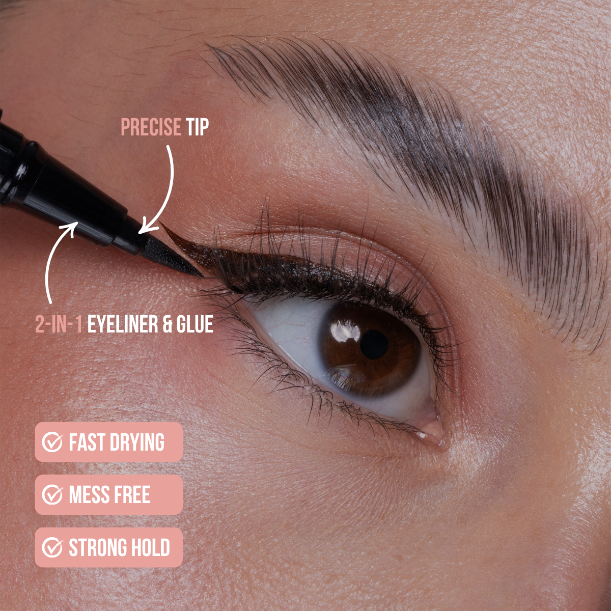 2-In-1 Eye Lash Glue Eyeliner Pen & Lash Bundle