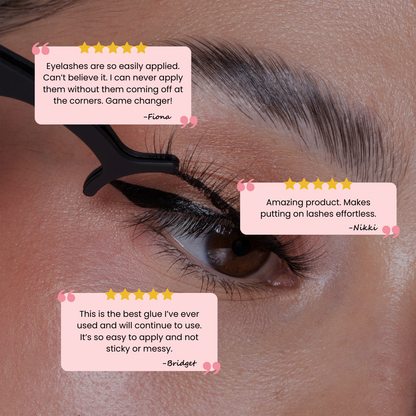 Black 2-In-1 Eye Lash Adhesive Glue Eyeliner Pen & Lash Duo