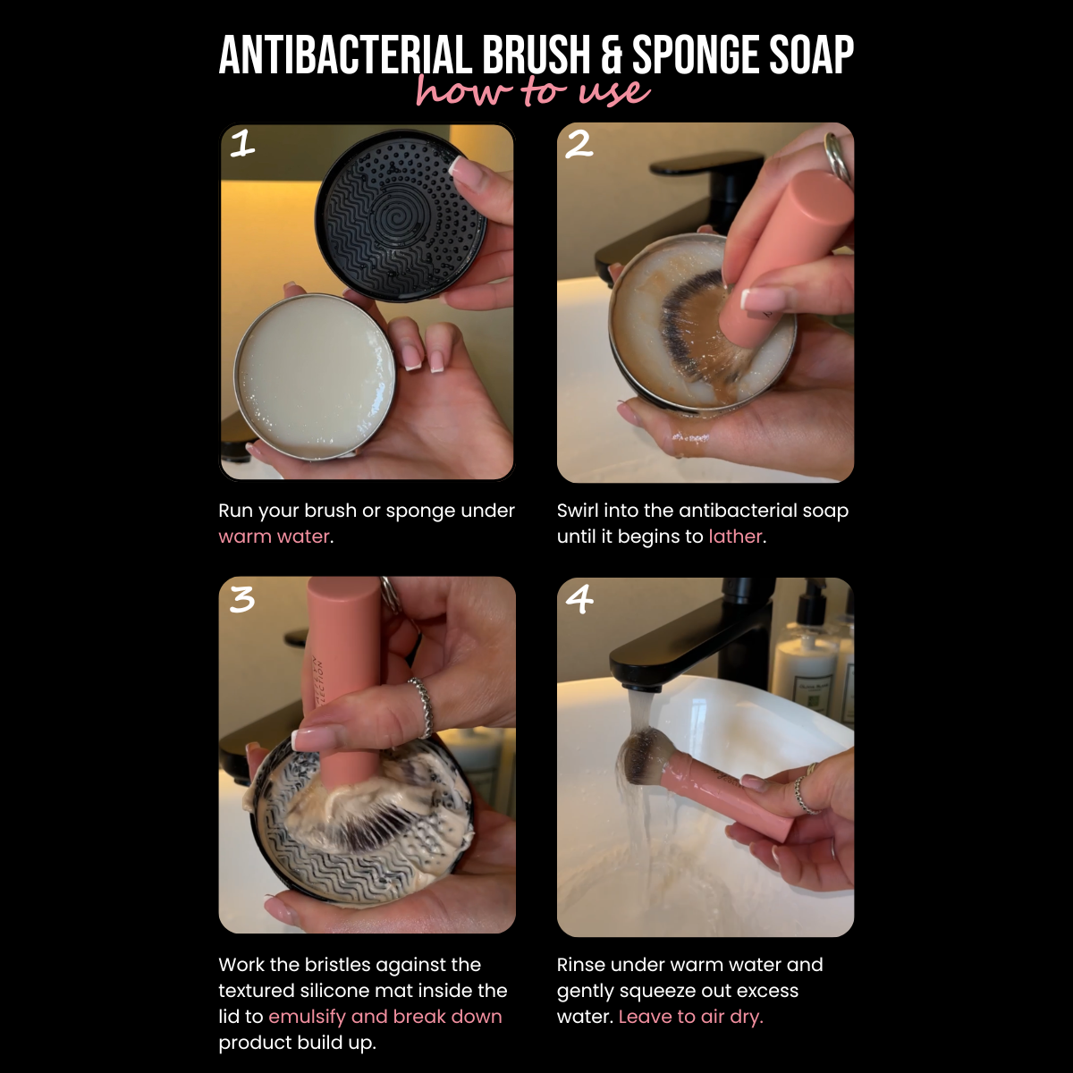 Antibacterial Brush & Sponge Cleaning Soap