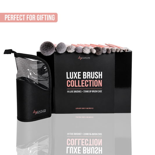 Luxe Brush Set & Large Stand-Up Brush Case