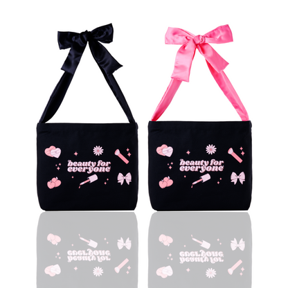 Bow Tie Tote Canvas Bag